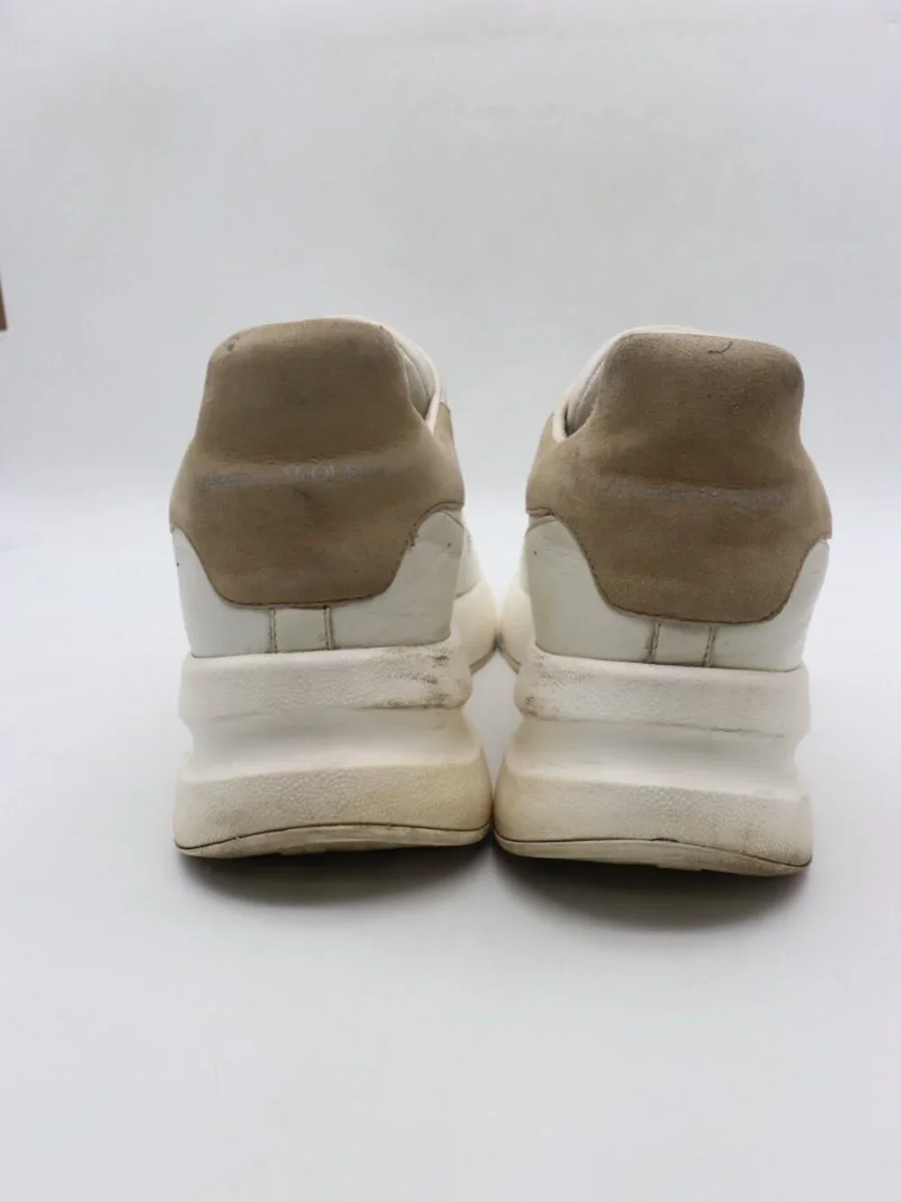 Alexander McQueen Oversized Runner Men's Size EU 44 White Leather Sneakers - Picture 5 of 15